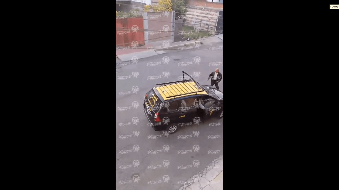 VIDEO: Asaltan a taxista cerca del Hospital del Norte