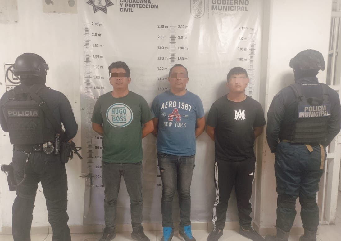 Detienen a tres hombres armados en Cuautlancingo