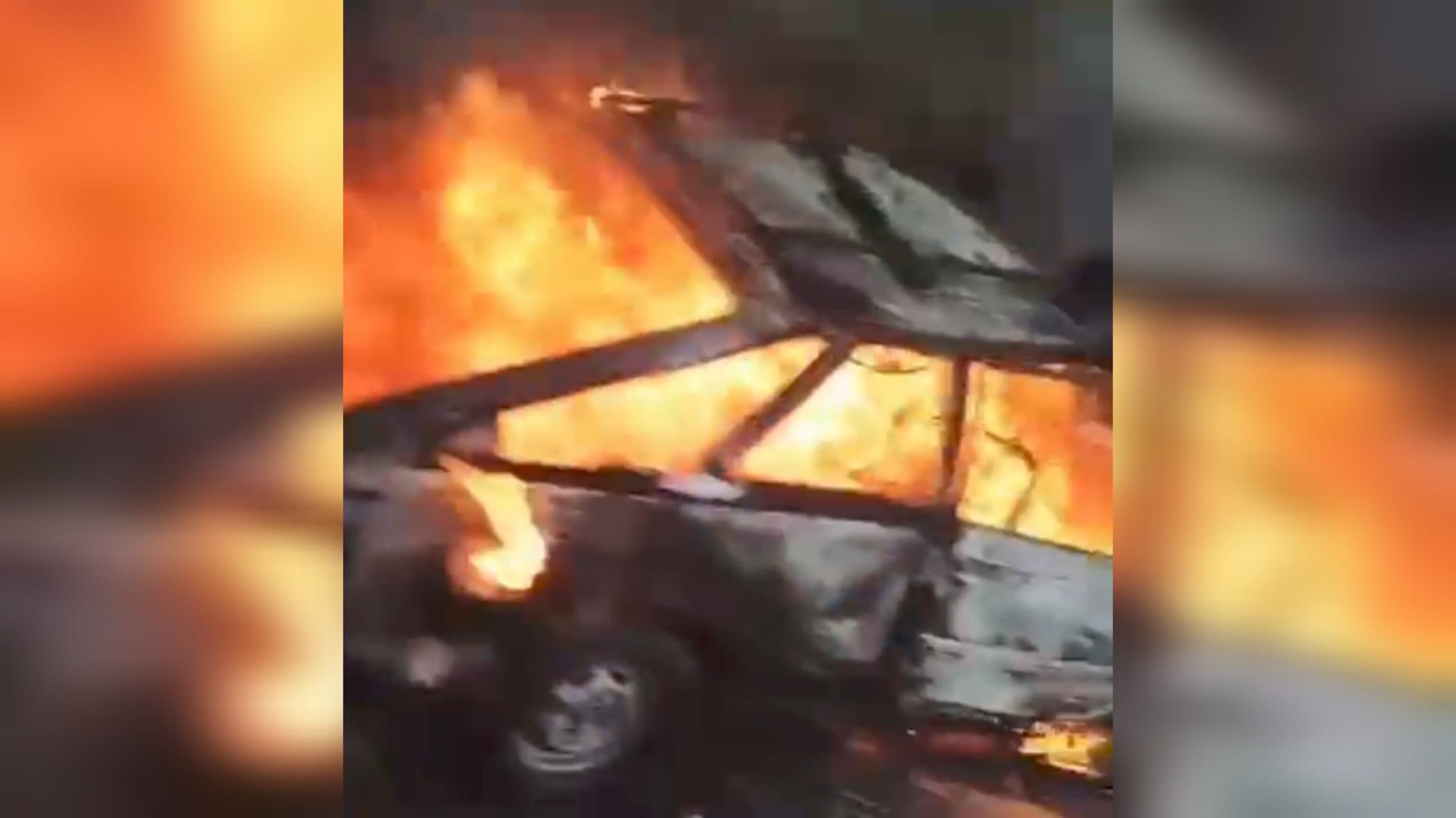 Muere hombre calcinado en choque en Puebla-Xalapa