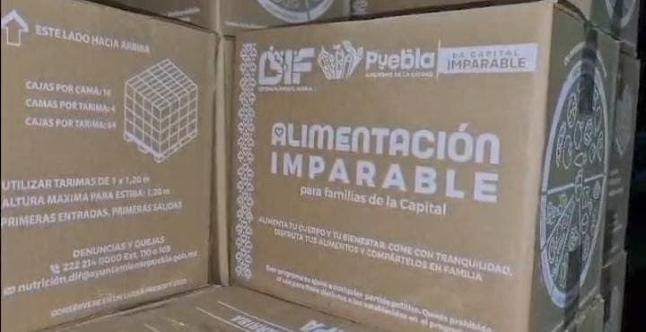 Ayuntamiento de Puebla envía a Huauchinango 2 mil despensas tras inundaciones