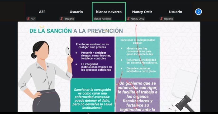 Capacita Contraloría Municipal a personal en prevención de la corrupción