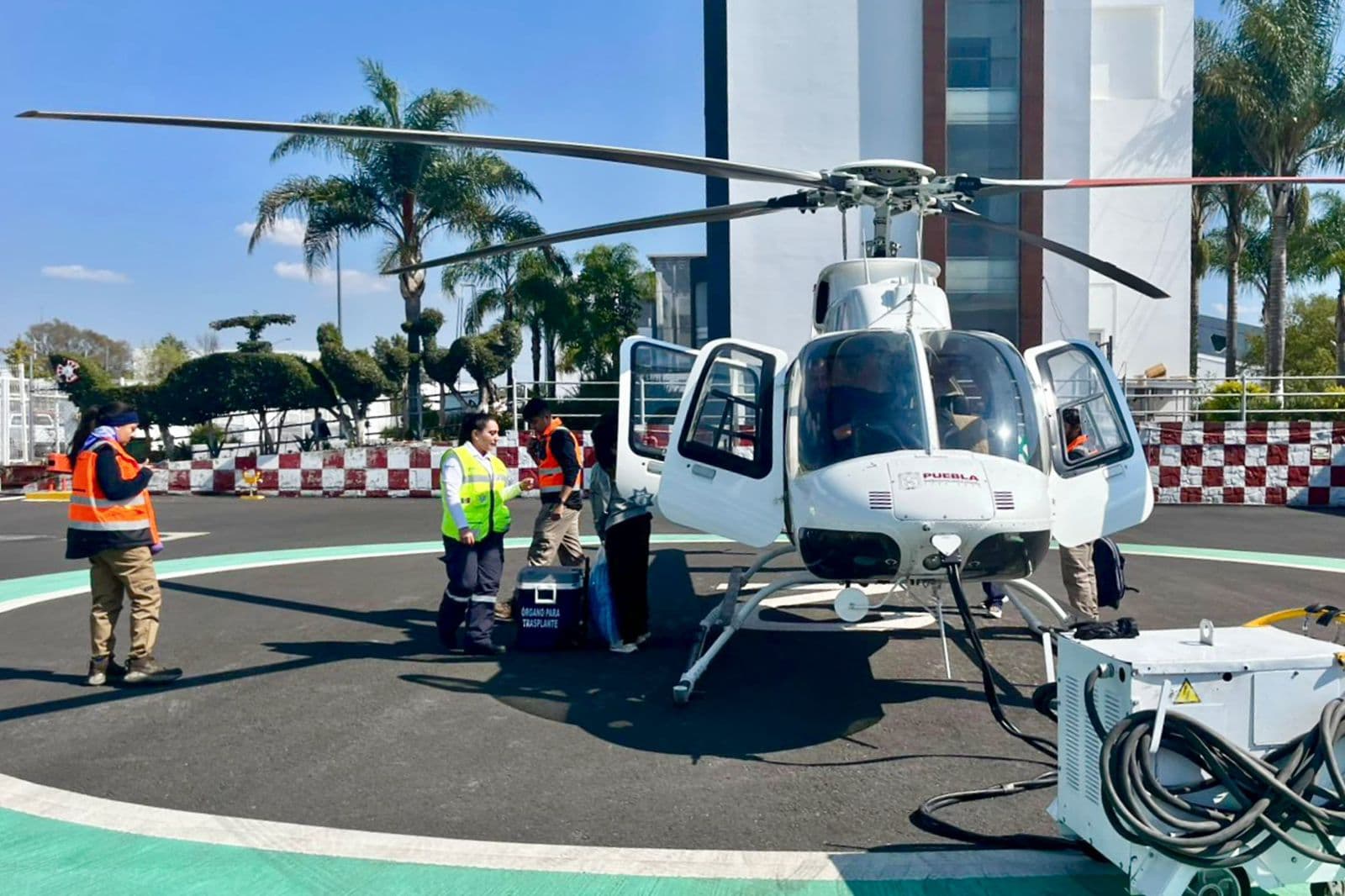 Traslado aéreo permite entrega rápida de órganos donados