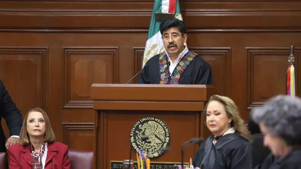 Hugo Aguilar rinde su primer informe al frente de la SCJN