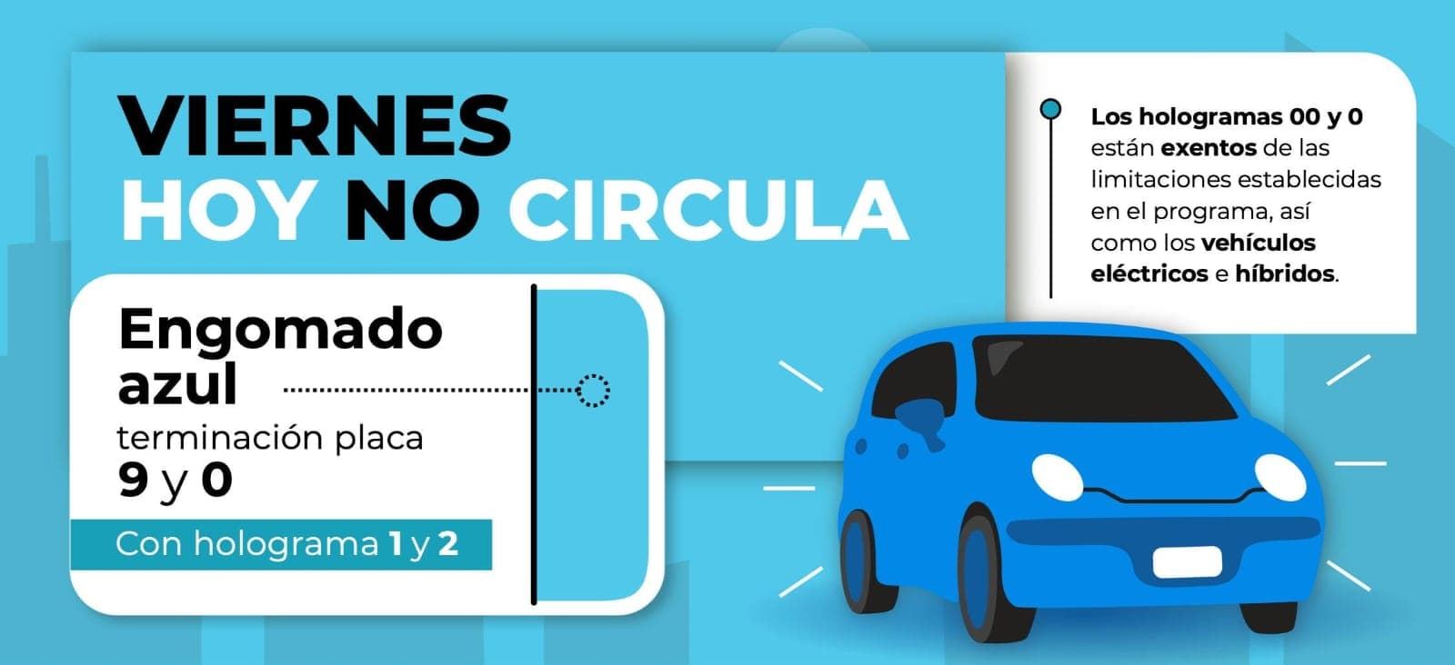 Restringen circulación vehicular este viernes en la ZMVM