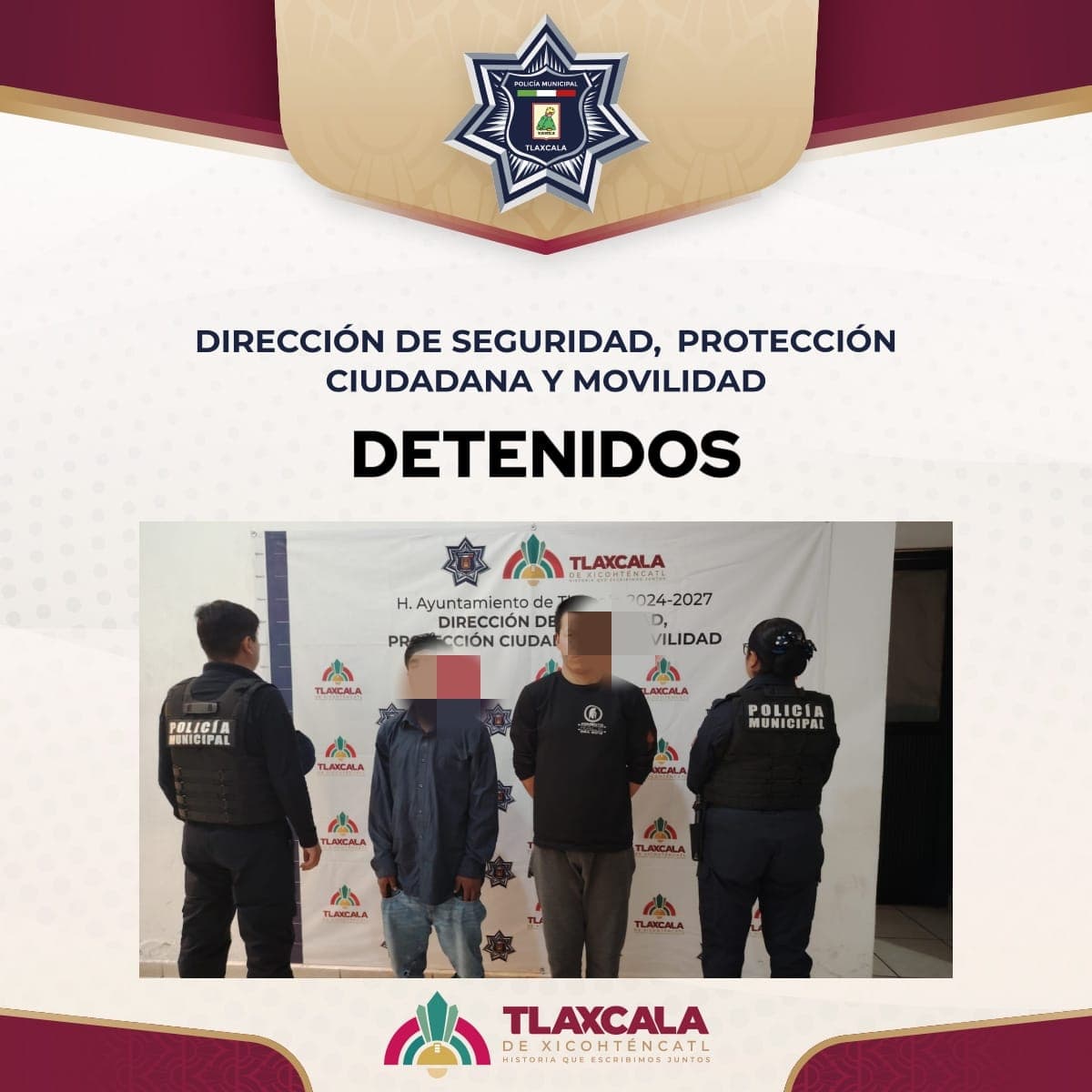 Aseguran a dos hombres por alterar el orden en Puente Rojo